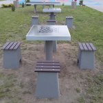 Tovar č.1246 - Betónový šachový stôl so stoličkami